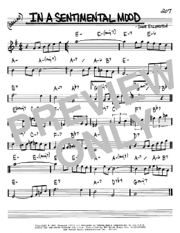 page one of In A Sentimental Mood (Real Book – Melody & Chords – Bb Instruments)