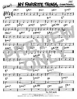 page one of My Favorite Things (Real Book – Melody & Chords – Bb Instruments)