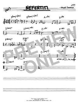 page one of Nefertiti (Real Book – Melody & Chords – Bb Instruments)