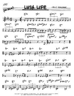 page one of Lush Life (Real Book – Melody & Chords – Bb Instruments)