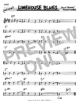 page one of Limehouse Blues (Real Book – Melody & Chords – Bb Instruments)