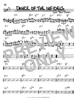 page one of Dance Of The Infidels (Real Book – Melody & Chords – Bass Clef Instruments)