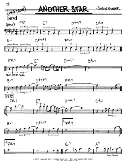 page one of Another Star (Real Book – Melody & Chords – Bass Clef Instruments)