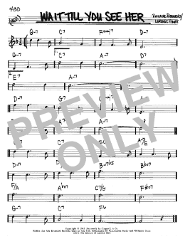 page one of Wait Till You See Her (Real Book – Melody & Chords – Bb Instruments)