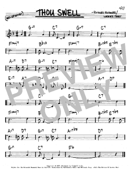 page one of Thou Swell (Real Book – Melody & Chords – Bb Instruments)