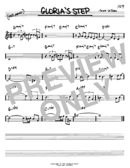 page one of Gloria's Step (Real Book – Melody & Chords – Bb Instruments)