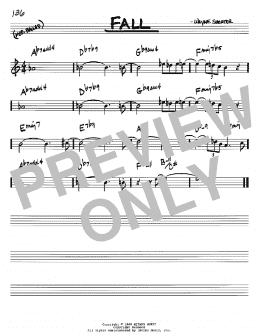 page one of Fall (Real Book – Melody & Chords – Bb Instruments)