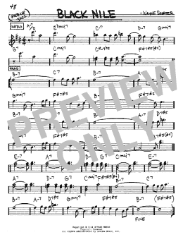 page one of Black Nile (Real Book – Melody & Chords – Eb Instruments)
