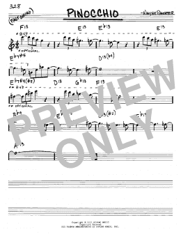 page one of Pinocchio (Real Book – Melody & Chords – Eb Instruments)