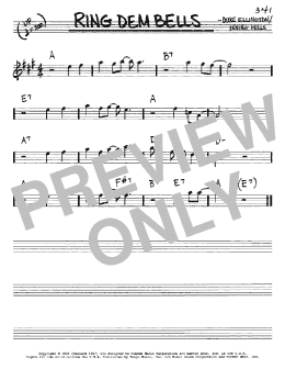 page one of Ring Dem Bells (Real Book – Melody & Chords – Eb Instruments)