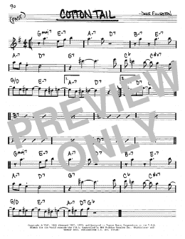 page one of Cotton Tail (Real Book – Melody & Chords – Eb Instruments)