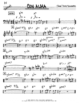 page one of Con Alma (Real Book – Melody & Chords – Eb Instruments)