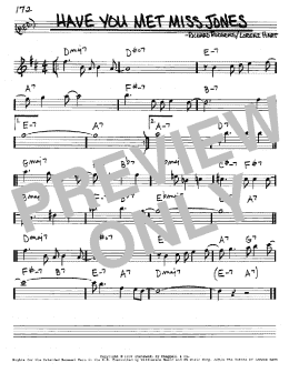 page one of Have You Met Miss Jones? (Real Book – Melody & Chords – Eb Instruments)