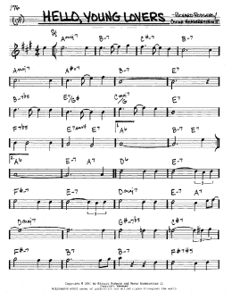 page one of Hello, Young Lovers (Real Book – Melody & Chords – Eb Instruments)