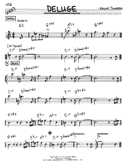 page one of Deluge (Real Book – Melody & Chords – Eb Instruments)