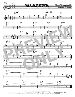 page one of Bluesette (Real Book – Melody & Chords – Eb Instruments)