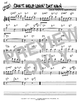 page one of Can't Help Lovin' Dat Man (Real Book – Melody & Chords – Eb Instruments)