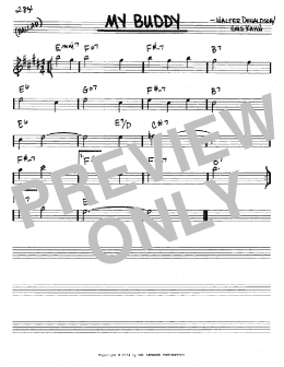 page one of My Buddy (Real Book – Melody & Chords – Eb Instruments)