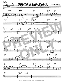 page one of Scotch And Soda (Real Book – Melody & Chords – Eb Instruments)