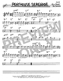 page one of Penthouse Serenade (Real Book – Melody & Chords – Eb Instruments)