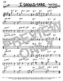 page one of I Should Care (Real Book – Melody & Chords – Eb Instruments)