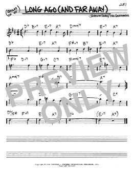 page one of Long Ago (And Far Away) (Real Book – Melody & Chords – Eb Instruments)