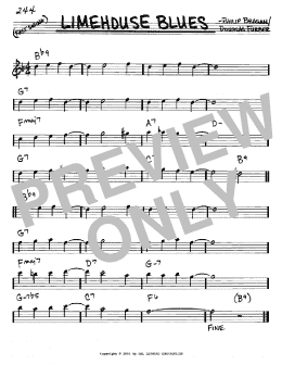 page one of Limehouse Blues (Real Book – Melody & Chords – Eb Instruments)