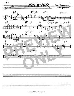 page one of Lazy River (Real Book – Melody & Chords – Eb Instruments)