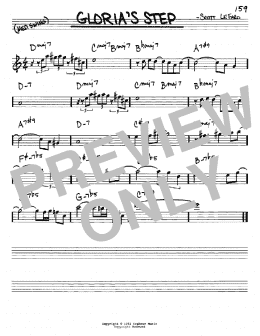 page one of Gloria's Step (Real Book – Melody & Chords – Eb Instruments)