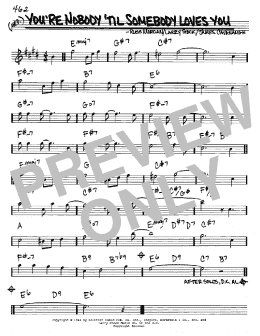 page one of You're Nobody 'Til Somebody Loves You (Real Book – Melody & Chords – Eb Instruments)