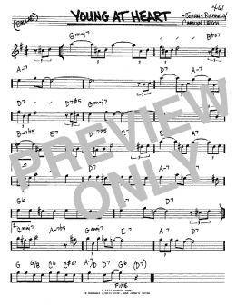 page one of Young At Heart (Real Book – Melody & Chords – Eb Instruments)