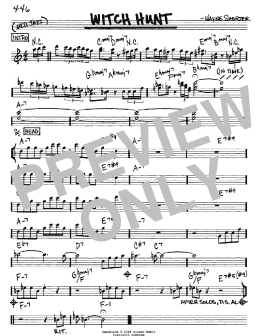 page one of Witch Hunt (Real Book – Melody & Chords – Eb Instruments)