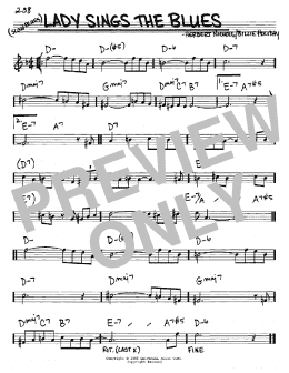 page one of Lady Sings The Blues (Real Book – Melody & Chords – Eb Instruments)