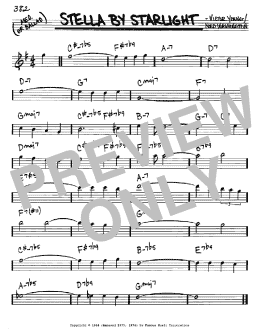 page one of Stella By Starlight (Real Book – Melody & Chords – Eb Instruments)