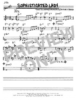 page one of Sophisticated Lady (Real Book – Melody & Chords – Eb Instruments)