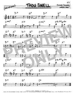 page one of Thou Swell (Real Book – Melody & Chords – Eb Instruments)