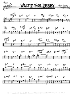 page one of Waltz For Debby (Real Book – Melody & Chords – Eb Instruments)