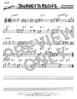 page one of Journey To Recife (Real Book – Melody & Chords – Eb Instruments)