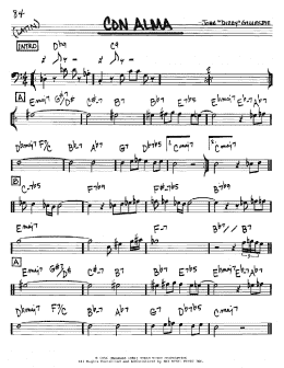 page one of Con Alma (Real Book – Melody & Chords – Bass Clef Instruments)