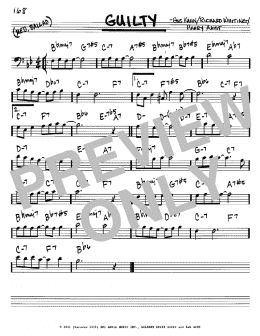 page one of Guilty (Real Book – Melody & Chords – Bass Clef Instruments)