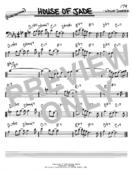 page one of House Of Jade (Real Book – Melody & Chords – Bass Clef Instruments)