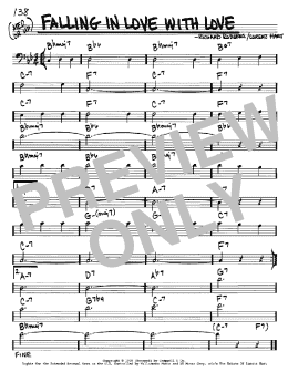 page one of Falling In Love With Love (Real Book – Melody & Chords – Bass Clef Instruments)