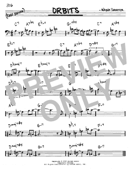 page one of Orbits (Real Book – Melody & Chords – Bass Clef Instruments)