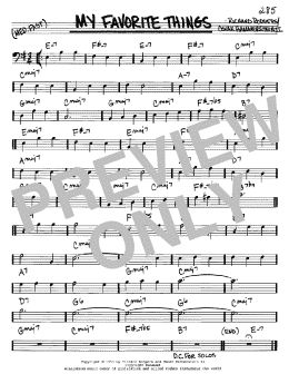 page one of My Favorite Things (Real Book – Melody & Chords – Bass Clef Instruments)