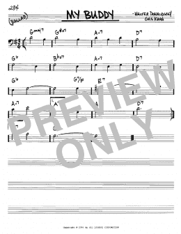 page one of My Buddy (Real Book – Melody & Chords – Bass Clef Instruments)