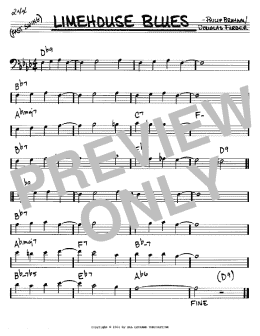 page one of Limehouse Blues (Real Book – Melody & Chords – Bass Clef Instruments)