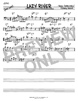 page one of Lazy River (Real Book – Melody & Chords – Bass Clef Instruments)