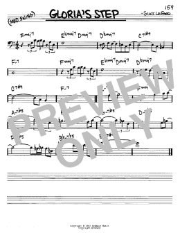 page one of Gloria's Step (Real Book – Melody & Chords – Bass Clef Instruments)