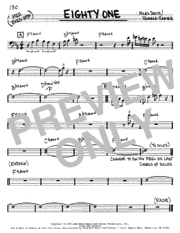 page one of Eighty One (Real Book – Melody & Chords – Bass Clef Instruments)