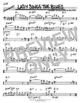 page one of Lady Sings The Blues (Real Book – Melody & Chords – Bass Clef Instruments)